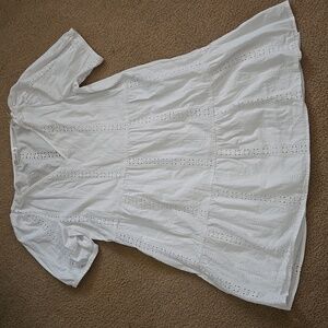 89th & Madison White Eyelet Dress